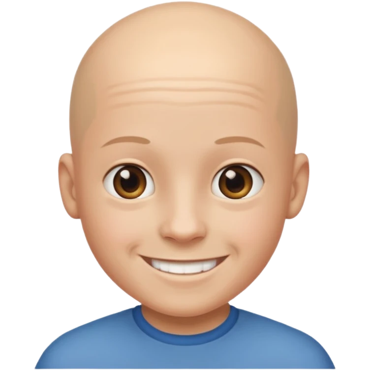 bald meme portrait of boy emoji