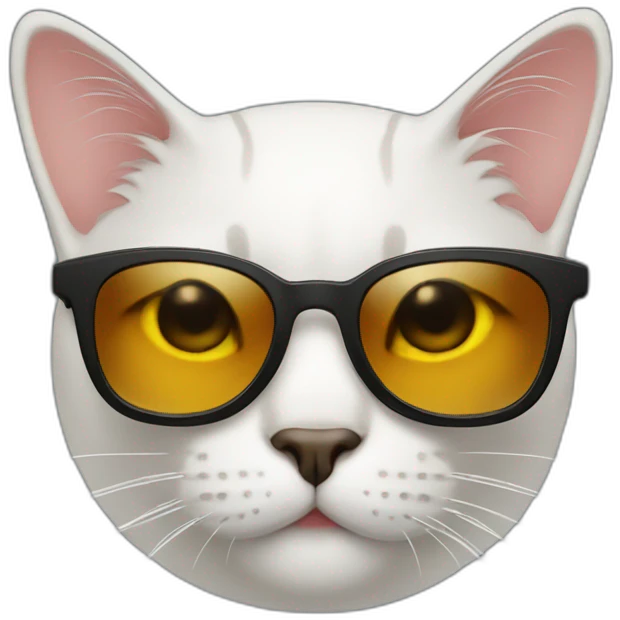 Cat with sunglasses emoji