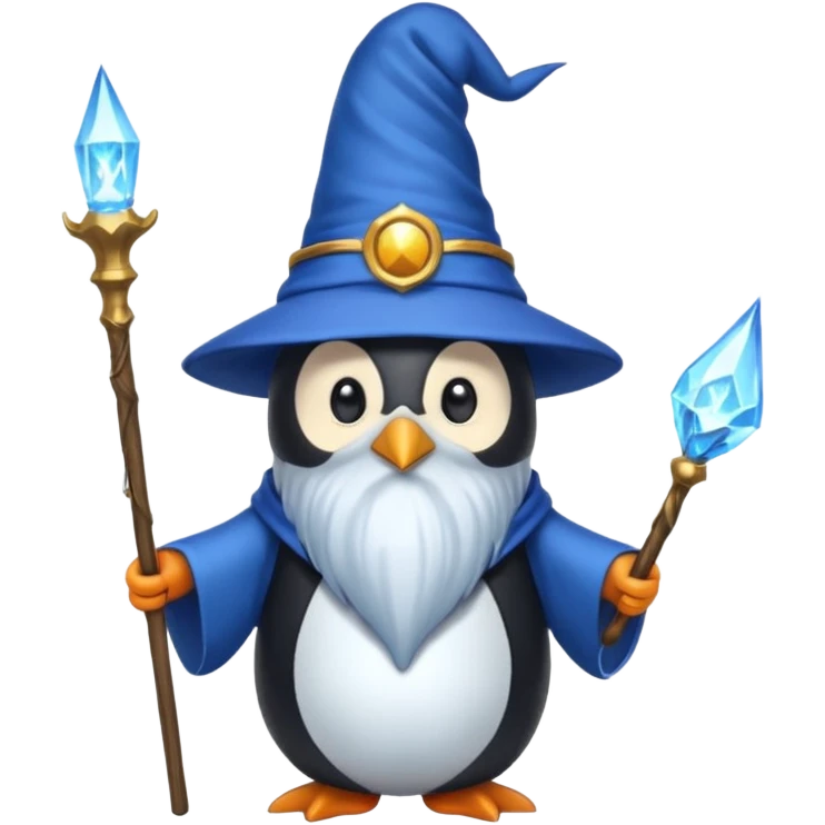 Penguin Wizard emoji