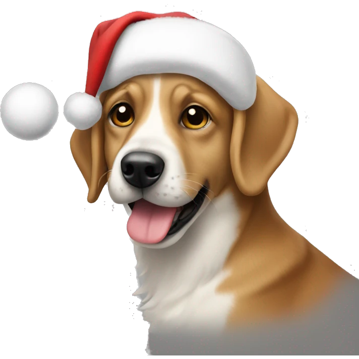 weihnachten hund emoji