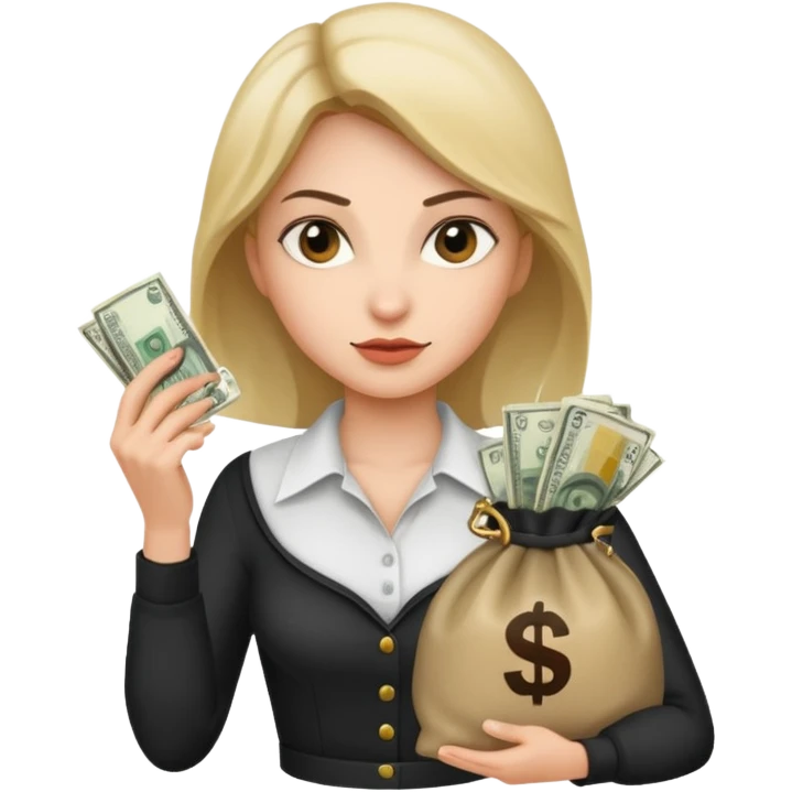 woman thief white shirt emoji