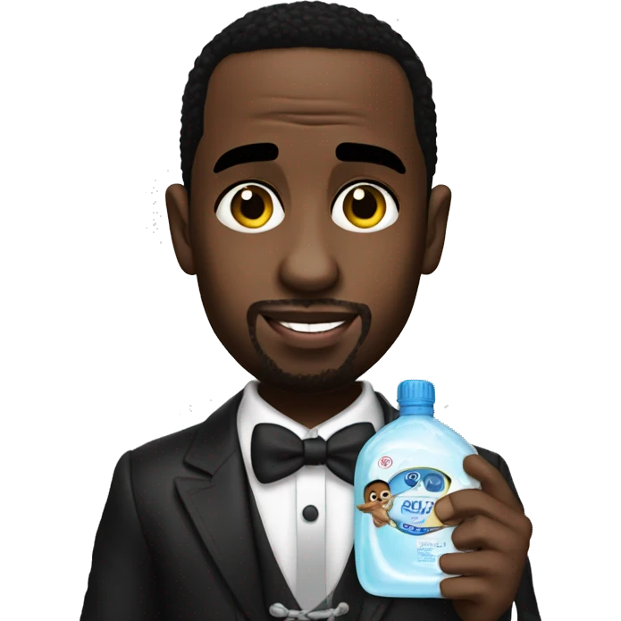 p diddy holding baby oil emoji