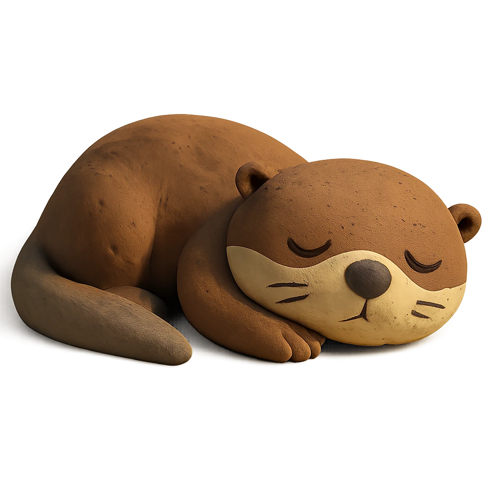 sleepy otter emoji