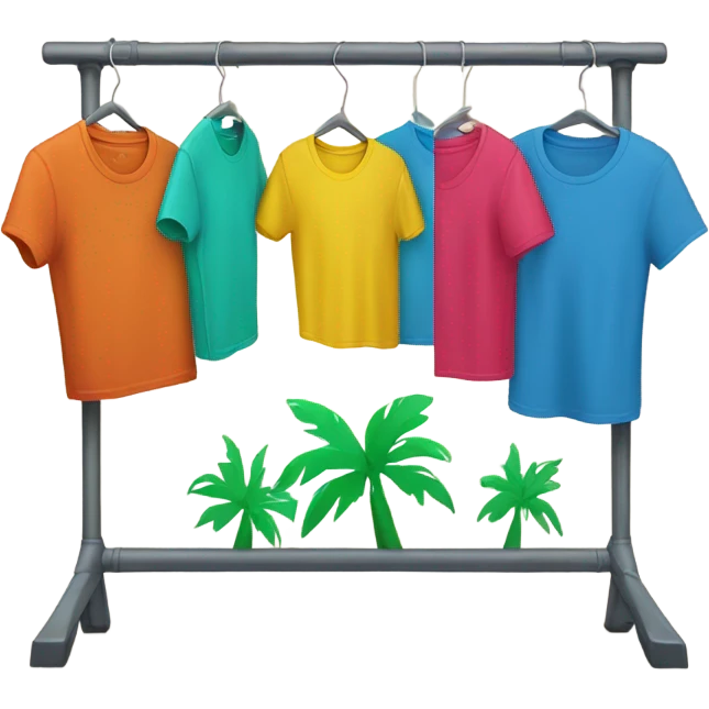 Islands with t-shirt emoji