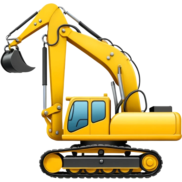 Escavadeira hidráulica emoji