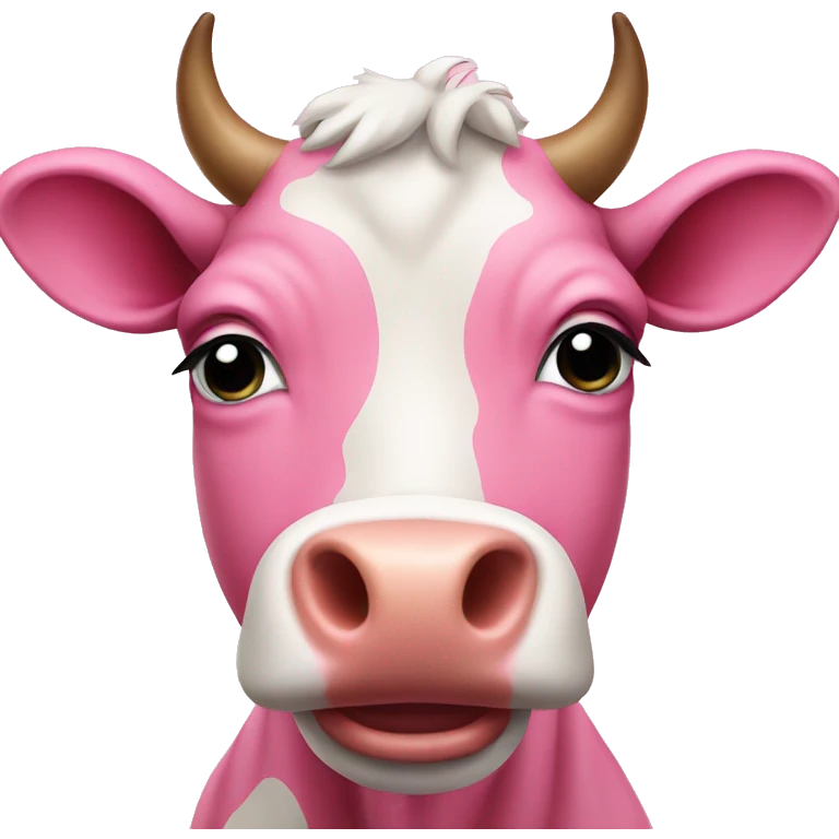 Pink cow  emoji
