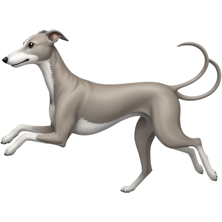 Running Greyhound emoji