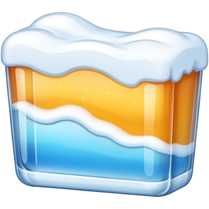 photorealistic snow bars emoji