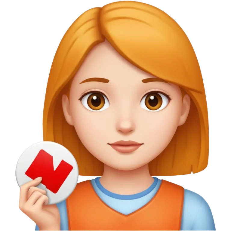 Rock girl with sign emoji