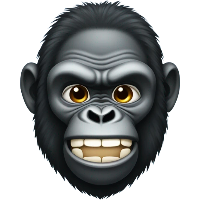 Gorilla smirking emoji
