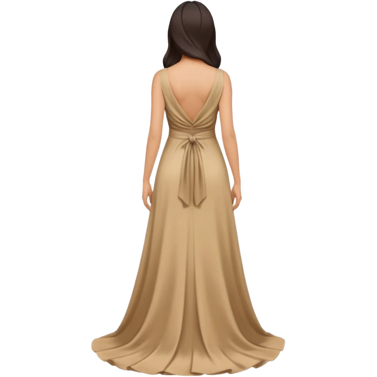 anonymous asian female person standing view from the back emoji