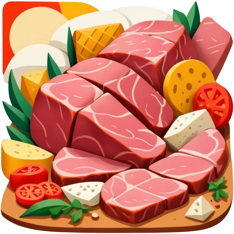 picasso abstract SPAM MEAT landscape  emoji