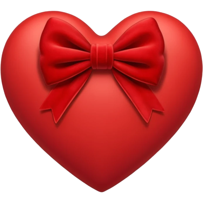 heart with a velvet bow emoji