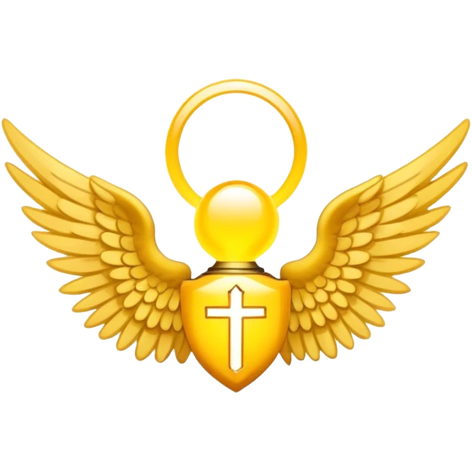 Archangel's emblem holy light yellow  emoji