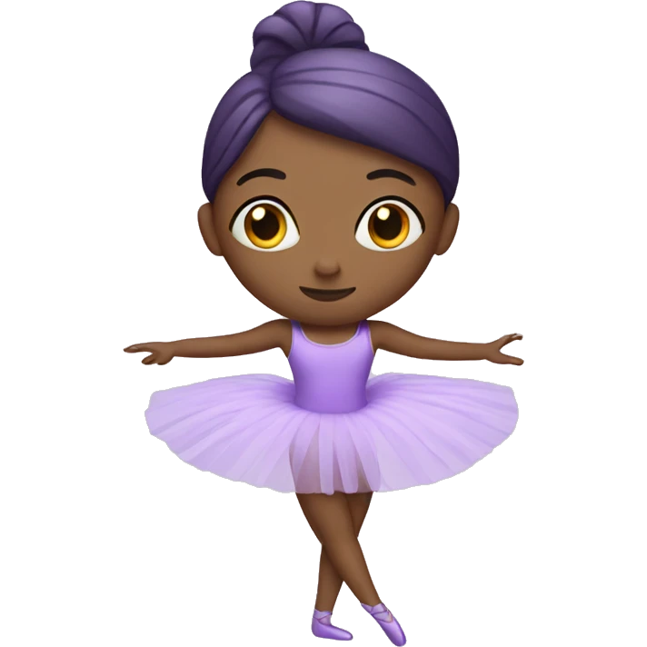 Purple ballerina emoji