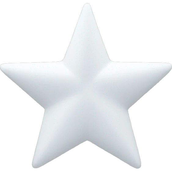 A pastel white star emoji
