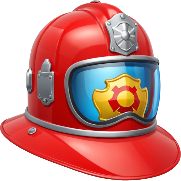 Crée moi un casque de pompier  emoji