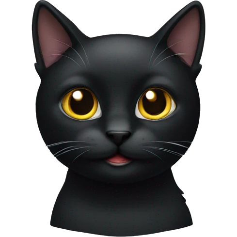 Black cat emoji