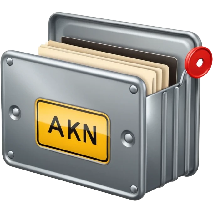 Warnschild (achtung) Mini Aktenordner und unterbezahlt  emoji