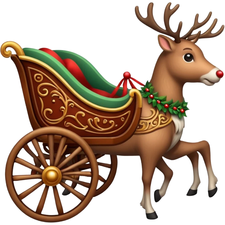 reindeer cart emoji