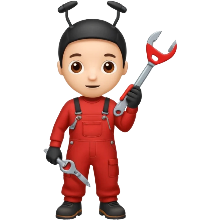 cartoon ant fixing something emoji