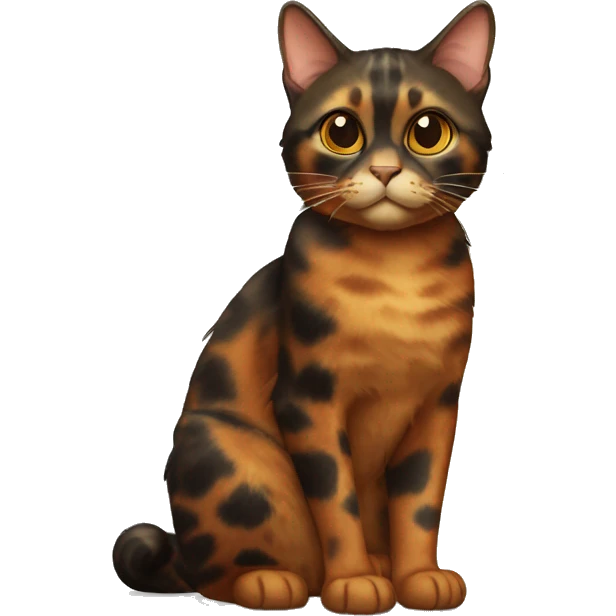 Tortoiseshell Cat Full Body emoji