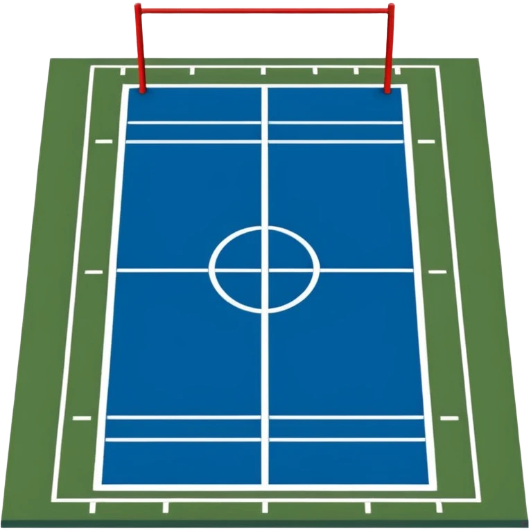 
American football goal field in blue (#00A3E0) and red (#F9423A)  emoji