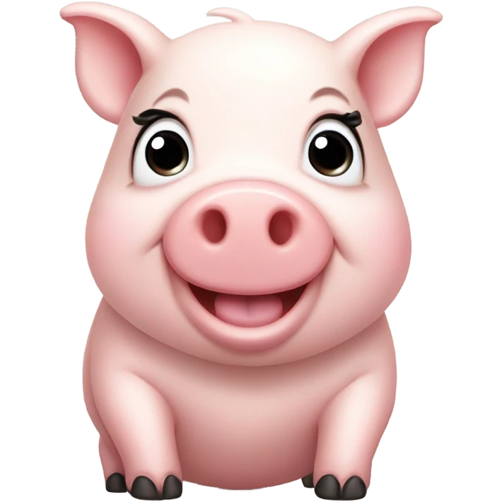 happy pig emoji