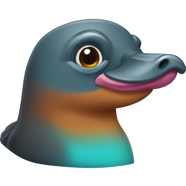 Colorful platypus emoji
