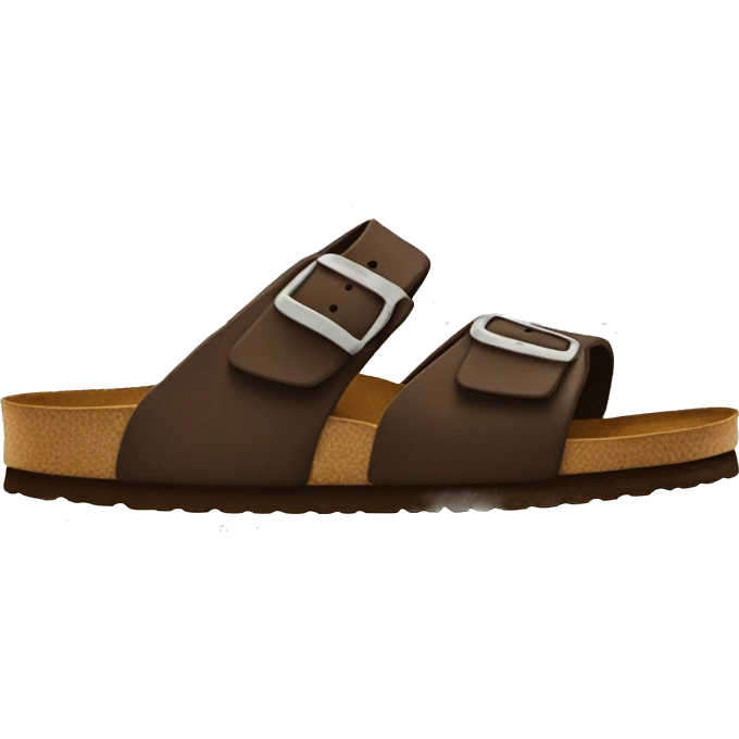 brown birkenstock clogs emoji