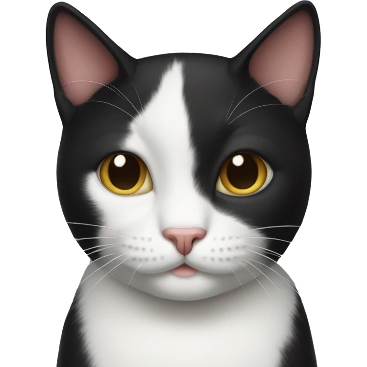 Tuxedo cat emoji