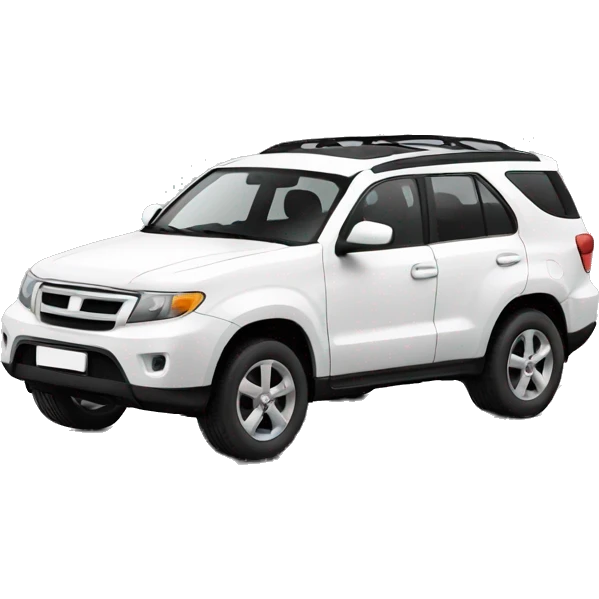 coche suv blanco emoji