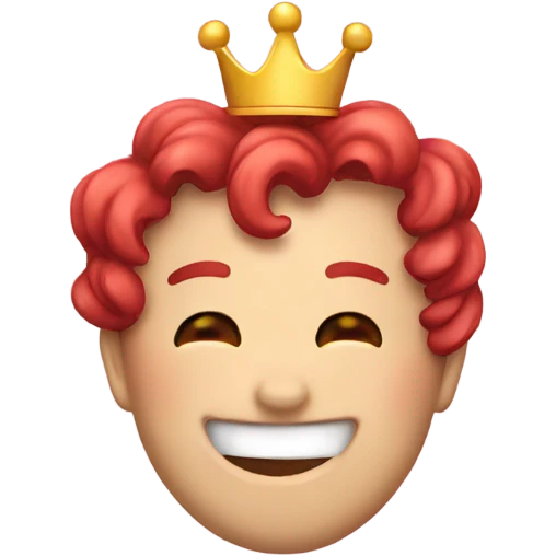 Heart crown smiling blushing emoji emoji
