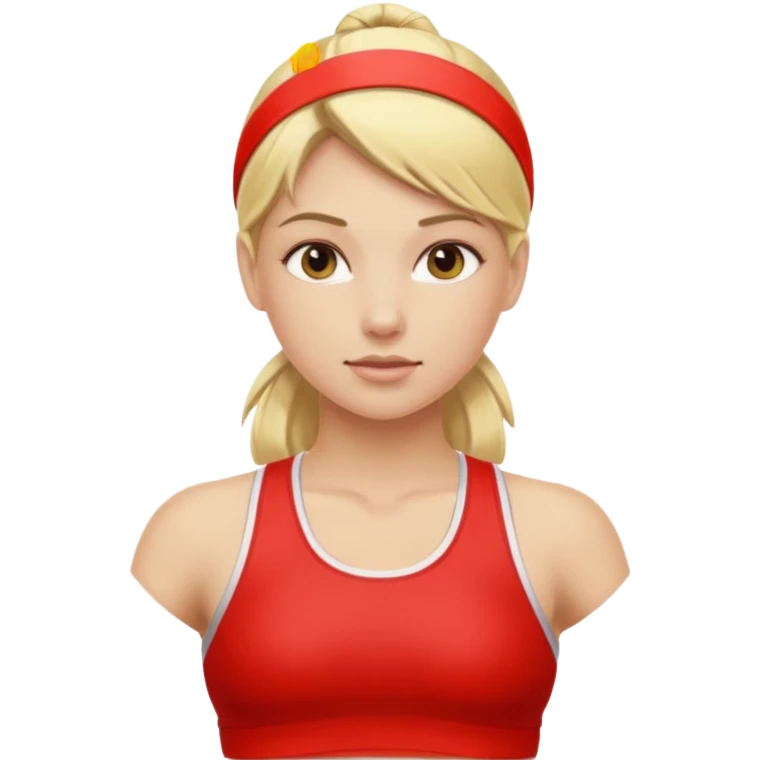 blonde girl athlete emoji