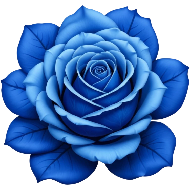 Blue rose  emoji