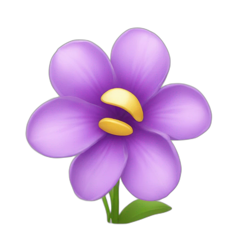 Main qui tien une fleur emoji