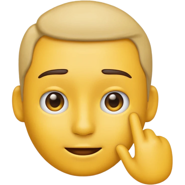 Animated emoji tapping the side of the head duh emoji