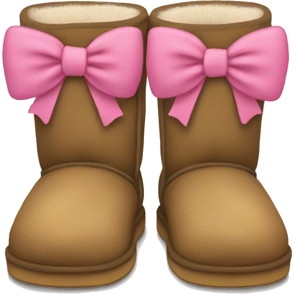 Uggs with bow emoji