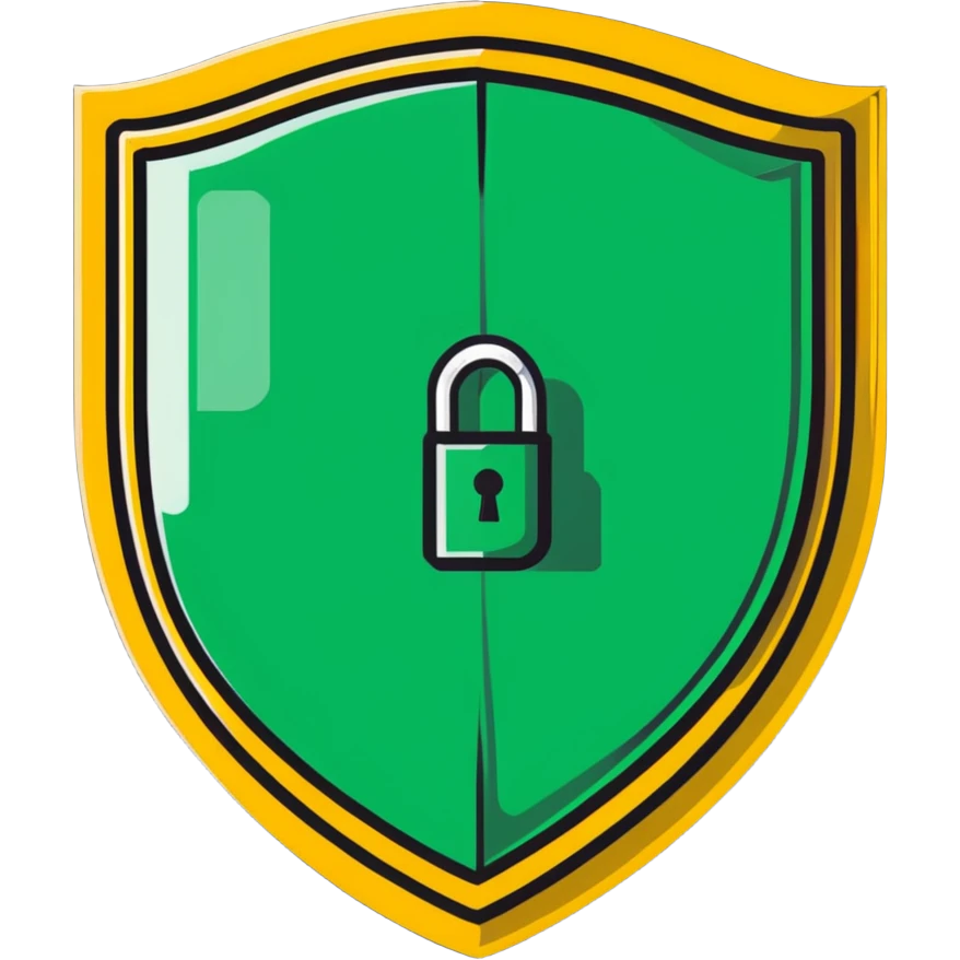 Password manager document with shield emoji