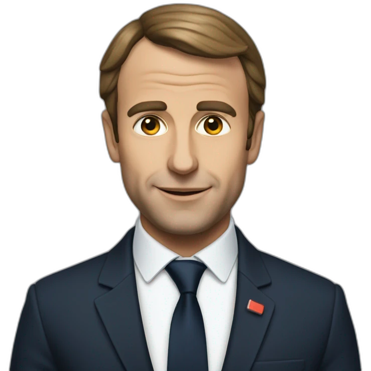 Macron pleure emoji