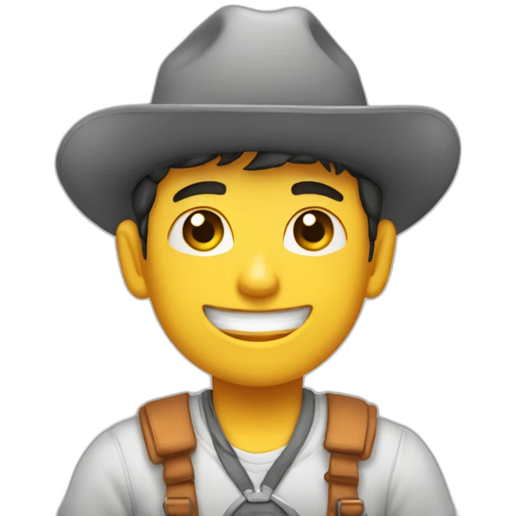 Chico joven con dedo arriba emoji