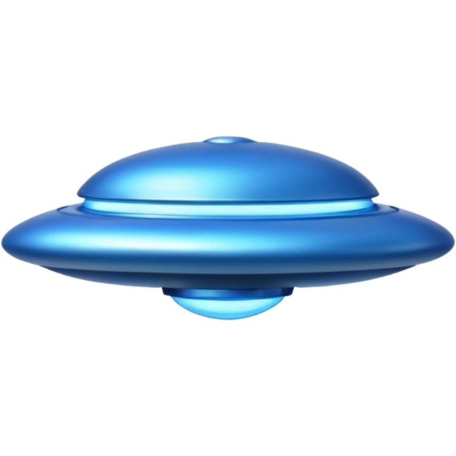 blue UFO emoji