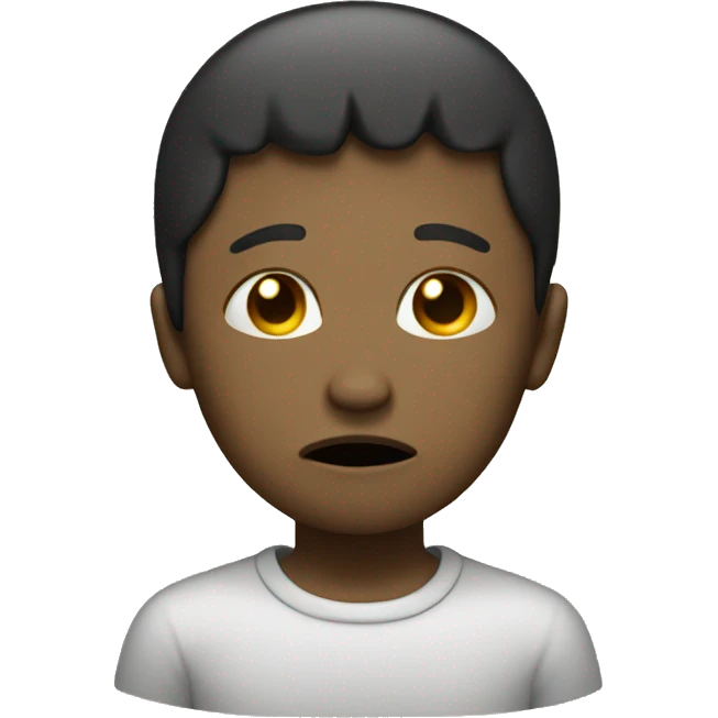 crying face doing a peace sign emoji