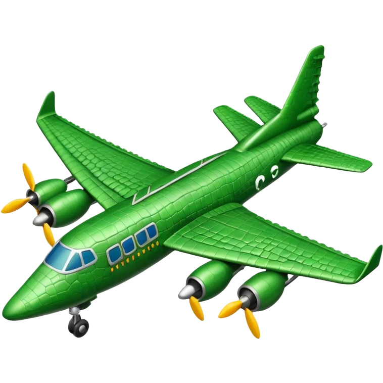 Crocodile bomber plane emoji
