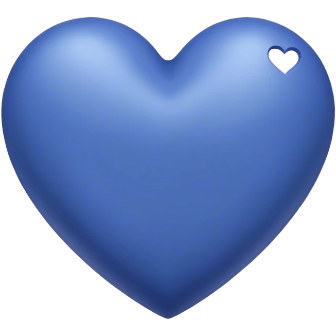 Indigo color heart emoji