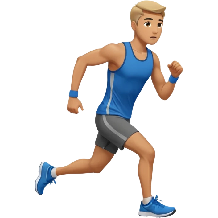 guy running workout clothes  emoji
