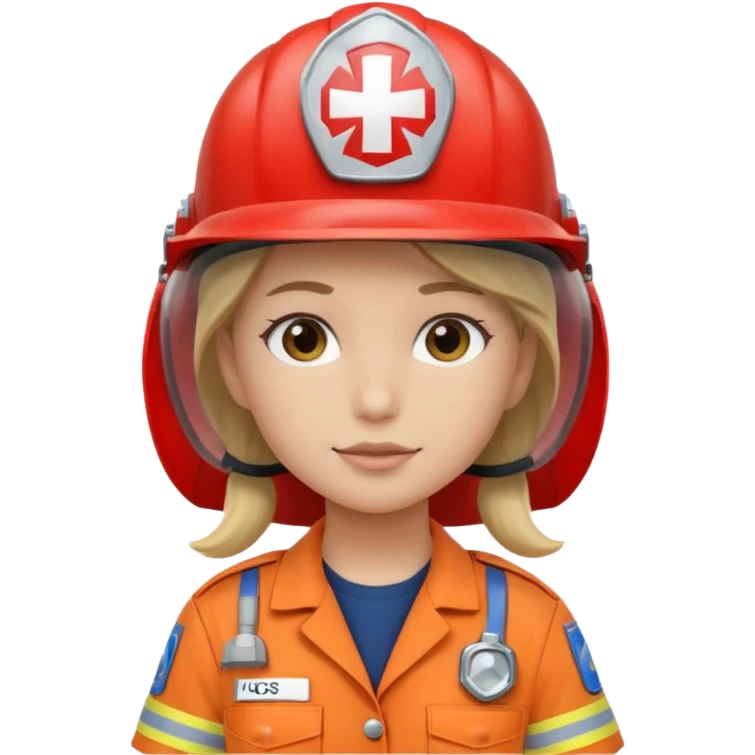 girl emergency worker emoji
