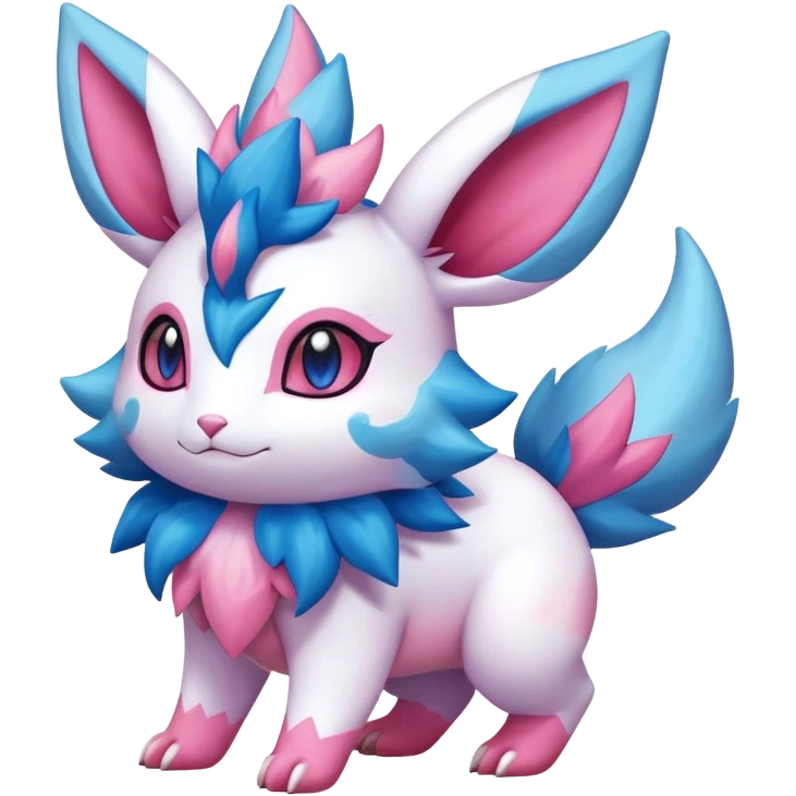 Shiny Exotic Sylveon-Shaymin-Nidorino-Hybrid-Creature emoji
