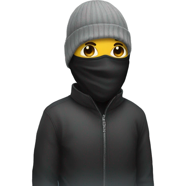 person with ski mask emoji