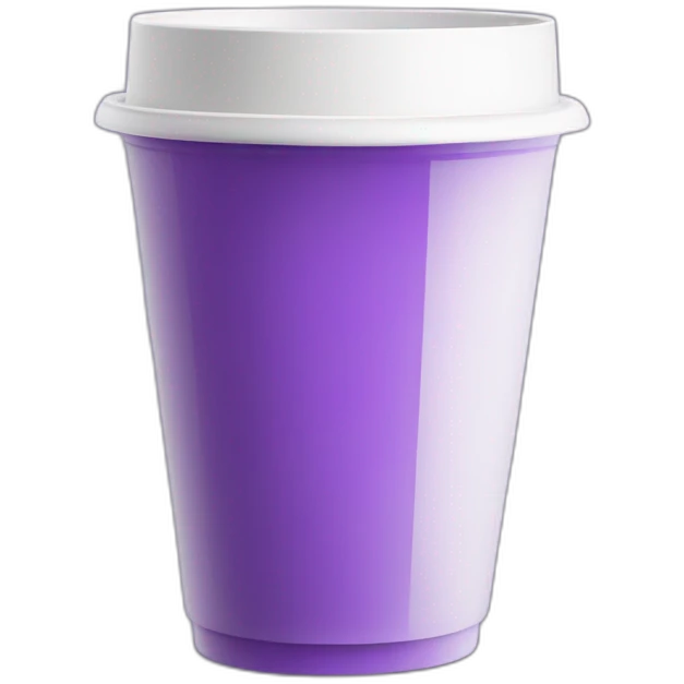 mysterious purple drink in a plastic white cup emoji